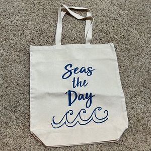 BNWOT World Market “Seas the Day” Tote/Beach Bag